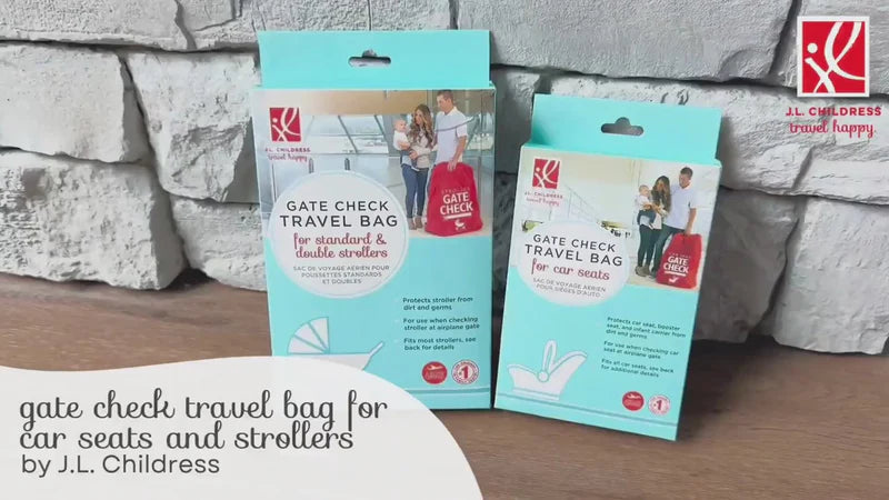 J.L CHILDRESS - GATE CHECK TRAVEL BAG FOR CAR SEATS - RED