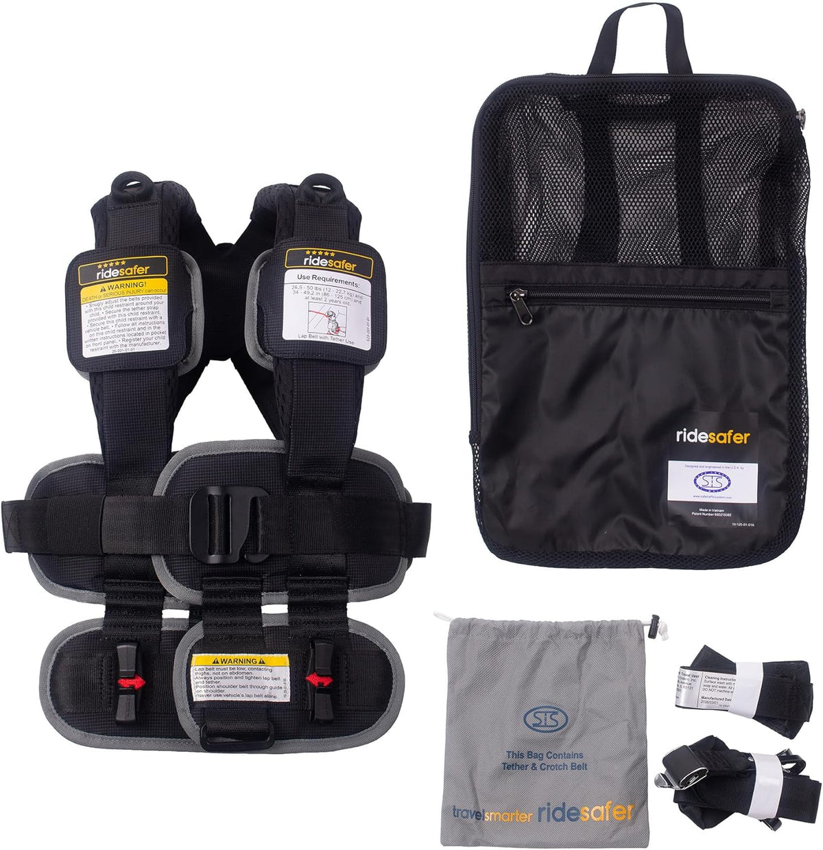 RIDESAFER TRAVEL VEST (TAX-INCLUDED Free shipping by Amazon US)