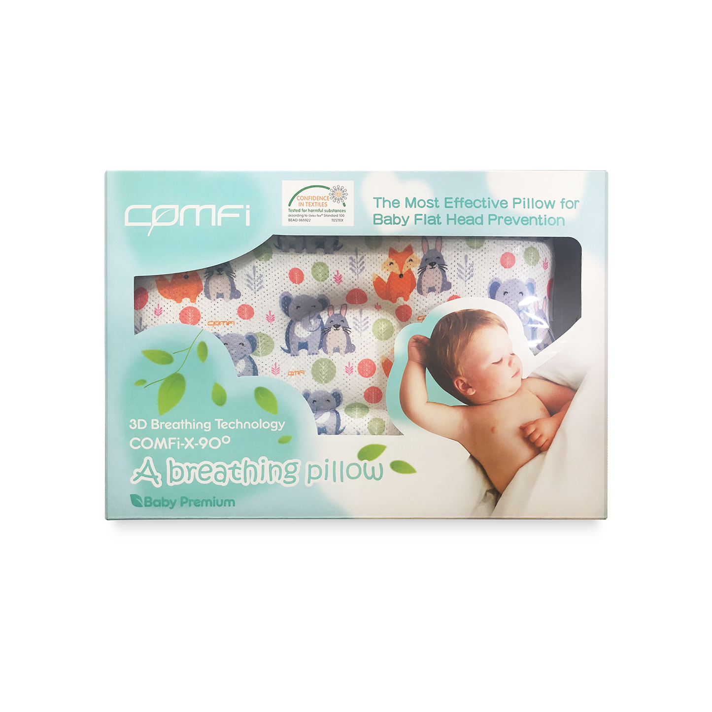 COMFi BBP02 - 3D X-90º Baby Breathing Pillow (0-18 months))