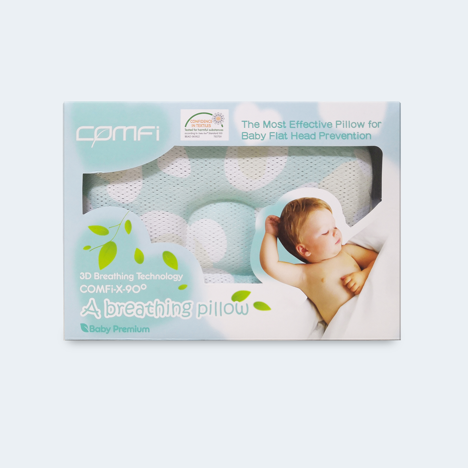 COMFi BBP02 - 3D X-90º Baby Breathing Pillow (0-18 months))