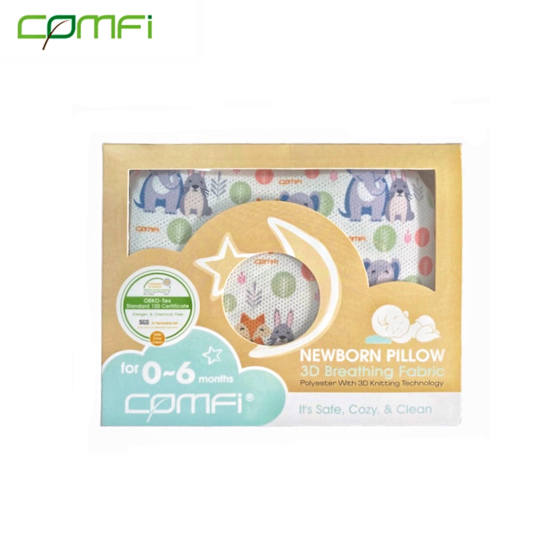 COMFi CNP01 - 3D X-90º Newborn Breathing Pillow (0-6 months)